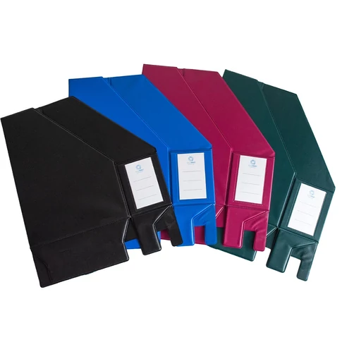 Iratpapucs 9cm, PVC Bluering®, fekete