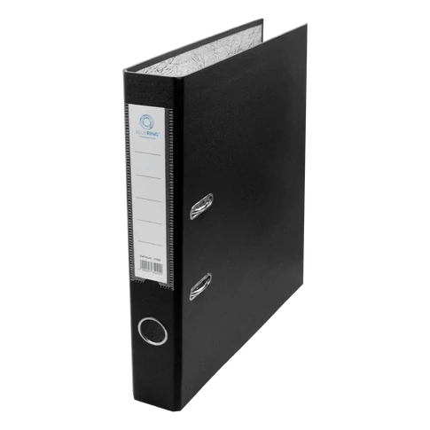 A4 dokumentumok tárolására készült fekete Bluering Smart 5 cm-es iratrendező lapraszerelt archív kialakítással