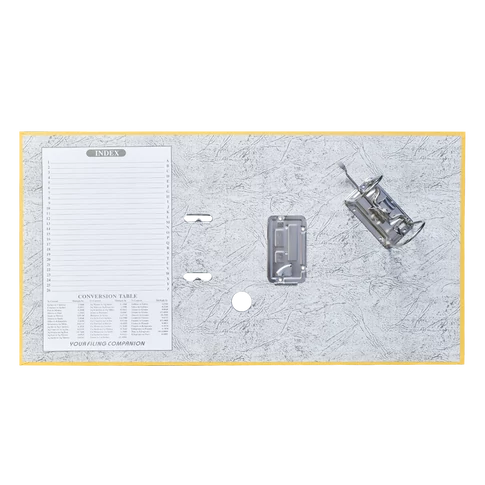 Lapraszerelt Bluering Smart sárga A4 iratrendező 5 cm gerinccel irodai és otthoni iratrendezéshez