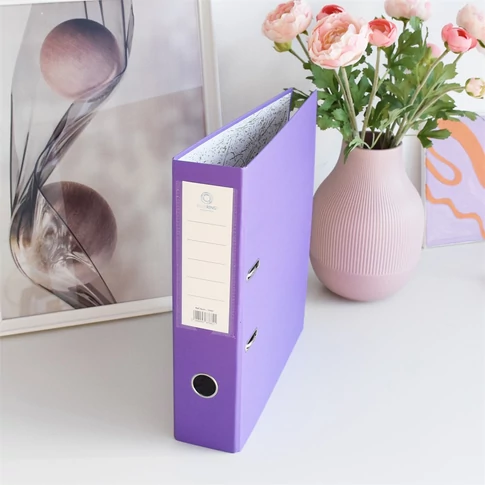 Iratrendező A4, 7,5cm,lapraszerelt, Bluering® Smart lila