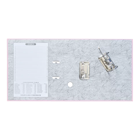 Bluering Smart iratrendező A4 méretben, 7,5 cm gerincvastagsággal, lapraszerelt formában, rózsaszín – gyors összeállítással és nagy kapacitással