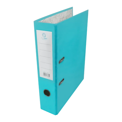 Bluering® Smart türkiz iratrendező A4 méretben, 7,5 cm-es gerinccel – lapraszerelt kivitel, matt borítás, nagy kapacitású dokumentumtárolás irodai és otthoni használatra