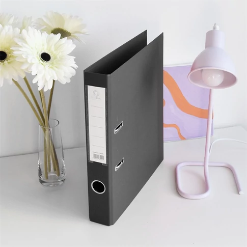 Iratrendező A4, 5cm, két oldalt PP borítás, Bluering® Premium fekete