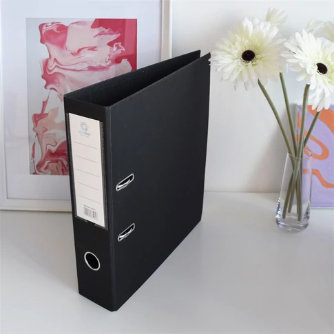 Iratrendező A4, 7,5cm, két oldalt PP borítás, Bluering® Premium fekete