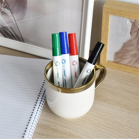 Alkoholos marker készlet, 1-4mm, vágott hegyű, hegyű 4-es készlet, Bluering®