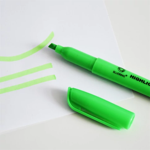 Szövegkiemelő kerek test Bluering® zöld