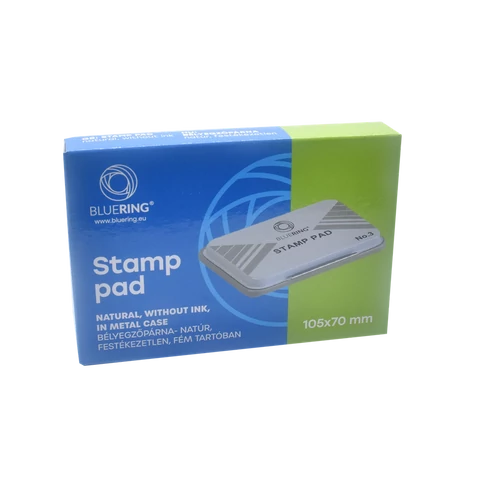 Bélyegzőpárna 10,5x7cm, Bluering® natúr