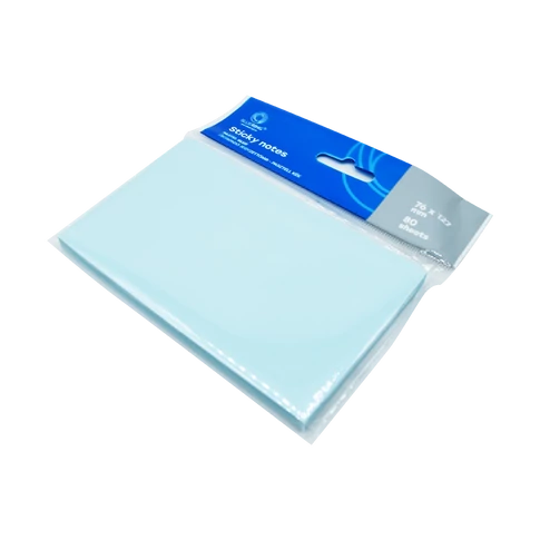 Jegyzettömb öntapadó, 76x127mm, 80lap, Bluering® , pasztellkék