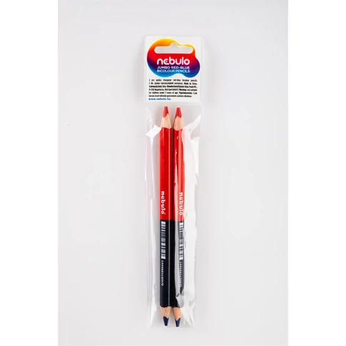 Nebulo jumbo háromszögletű postairón 2 db/bliszter – vastag, ergonomikus jelölő ceruza 5 mm bélátmérővel, élénk színekkel