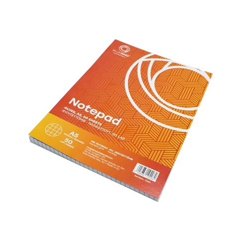 Jegyzettömb ragasztott, A5, 50lap, Bluering® kockás