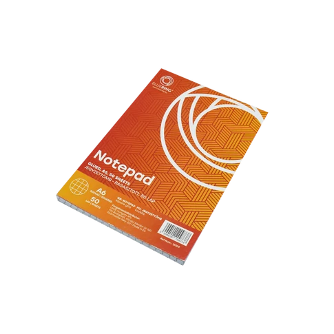 Jegyzettömb ragasztott, A6, 50lap, Bluering® kockás