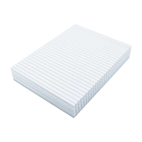 Perforált margónál téphető Bluering A5 vonalas jegyzettömb 50 lappal, ideális meetingjegyzetekhez és tanuláshoz