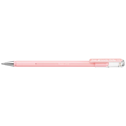 Zseléstoll 0,4mm, kupakos Pentel Hybrid K108-PP, írásszín pastel pink