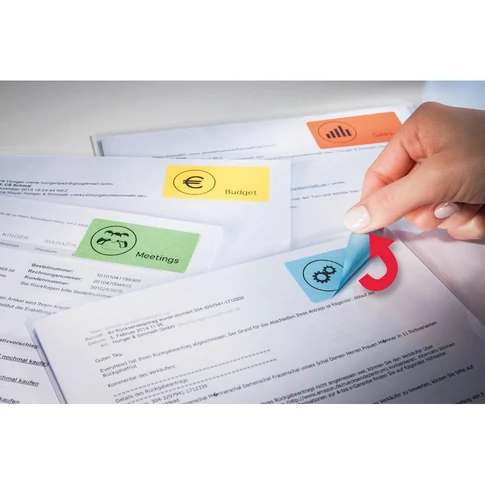 Etikett címke, univerzális visszaszedhető 45,7 x21,2 mm,48 címke/ív, 20 ív/doboz, Avery kék