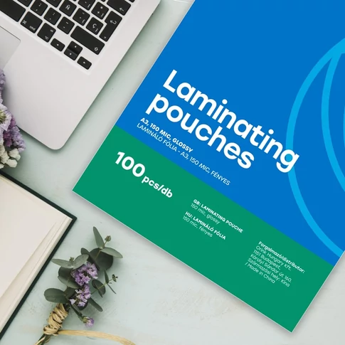 A3 lamináló fólia 150 micron 100 db/doboz Bluering