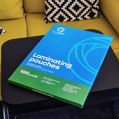 Bluering A3 lamináló fólia, 80 micron, fényes felület, 100 db/csomag