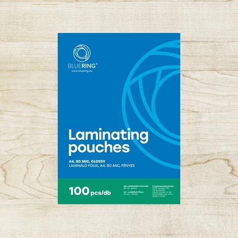 Bluering 80 micron lamináló fólia papírok és képek laminálásához