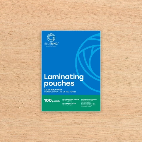 Lamináló fólia A6, 125 micron 100 db/doboz, Bluering® 