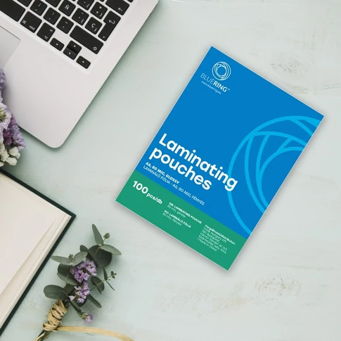 Bluering lamináló fólia A6 méretben, 80 micron vastag, fényes felület, 100 db/doboz