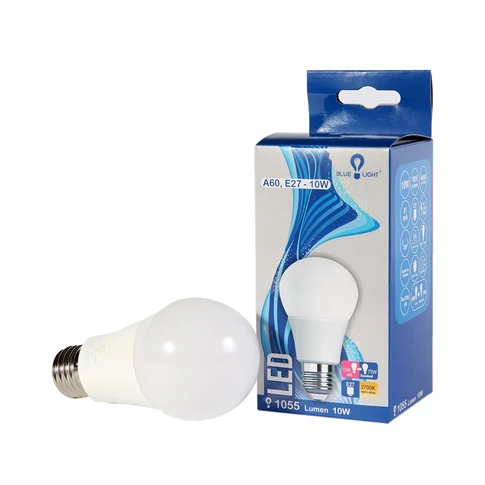 LED fényforrás 10W A60 E27 Blue Light 2700K