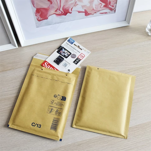 Légpárnás tasak 13/C szilikon külső méret 170x225mm, belső méret 150x215mm, Bluering® barna