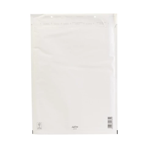 Légpárnás boríték / buborékos tasak 19/I, fehér, szilikonos zárás – 320×455 mm külső méret, 300×445 mm belső méret