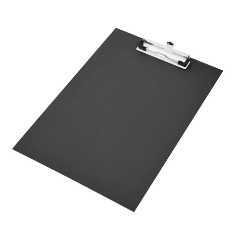 Bluering® A4 extra merev felírótábla fekete színben, PP műanyagból, törölhető felülettel