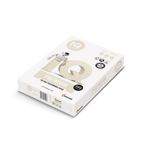 Másolópapír A4, 90g, IQ Premium 500ív/csomag,