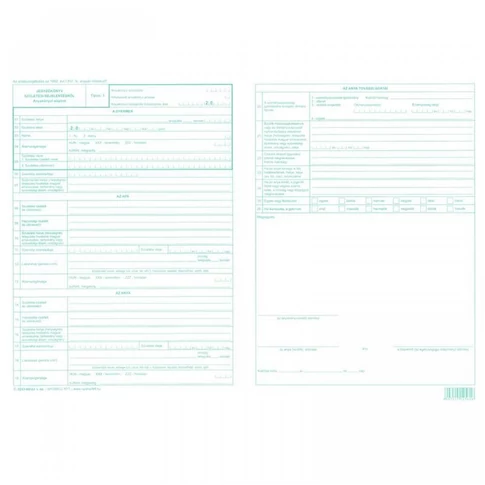 Jegyzőkönyv születési bejelentésről 2lap C.0243-69/2015