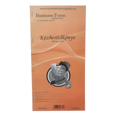 Kézbesítő könyv 100lapos 130x297mm, C.5230-29