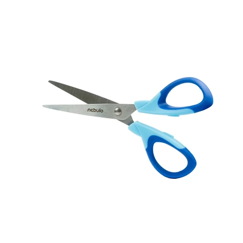 Nebulo 14 cm hegyes olló – ergonomikus iskolai olló, pontos vágás papírhoz és kartonhozhoz