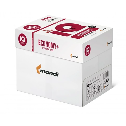 IQ Economy+ A4 80g másolópapír 500 ív/csomag, fehér, univerzális nyomtatási és másolási célokra