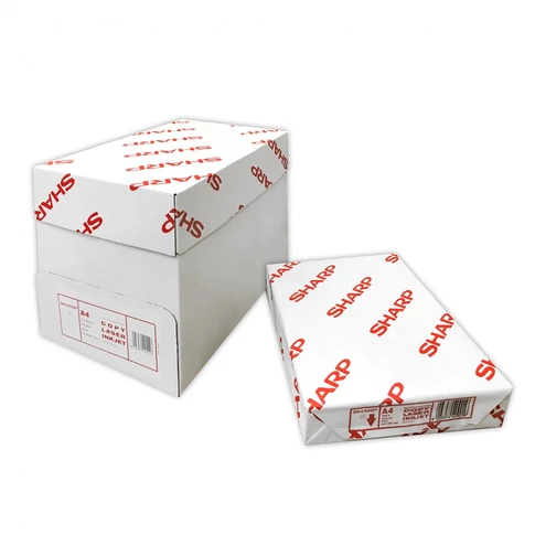 Sharp A4-es, 80 g/m² súlyú, fehér másolópapír 500 íves csomagban – lézer- és tintasugaras nyomtatókhoz, irodai és otthoni használatra