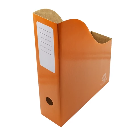 Tartós, narancs mikrohullámú karton iratpapucs A4 dokumentumokhoz – nagy kapacitású 8 cm gerinccel, Bluering