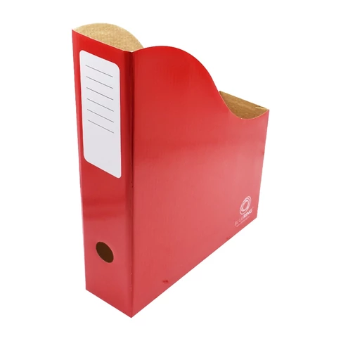 Iratpapucs 8cm, mikrohullámú karton Bluering®, piros - otthonra és irodába