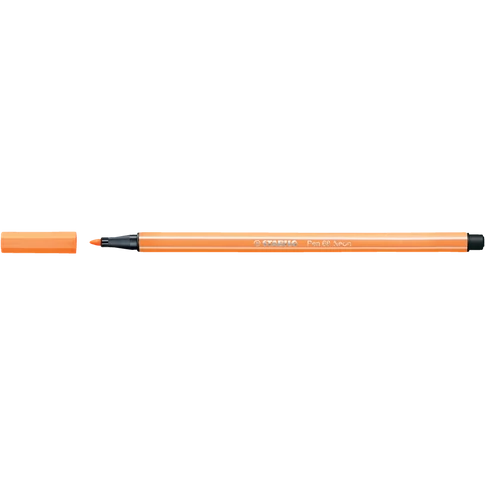 Rostirón, filctoll 1mm, M STABILO Pen 68 neon narancssárga