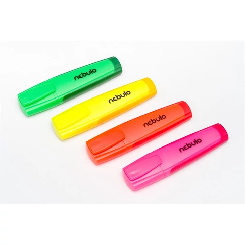 Jegyzetek rendszerezéséhez neonsárga szövegkiemelő – Nebulo szövegkiemelő, jól látható kiemeléssel