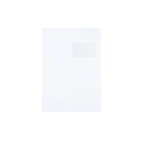 Boríték TC/4 szilikonos bélésnyomott jobb ablak 50x100mm ablak jobb oldalról 20mm felülről 52mm Bluering® fehér