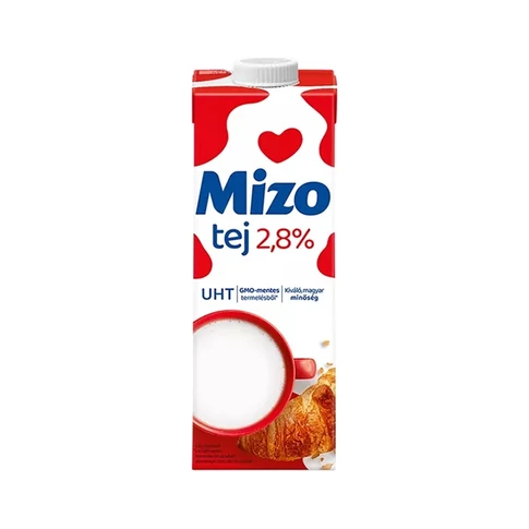 Mizo UHT tej 2,8% 1 literes kiszerelés