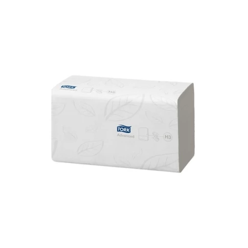 Kéztörlő 2 rétegű Z hajtogatású 250 lap/csomag 15 csomag/karton Soft Singlefold H3 Tork 290163 fehér