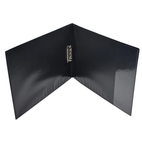 Fekete műanyag Bluering villámzáras mappa A3 dokumentumok tárolásához, tartós fekvő kivitelben